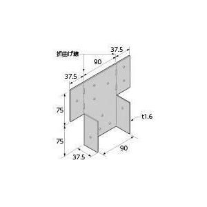 Cマーク金物(C) 柱頭金物 PC (50入1ケース)（釘付）※(ツーバイフォー金物/枠組壁工法金物)｜iefan