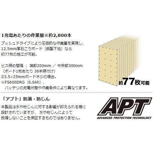 マキタ FS600DRAX 充電式スクリュードライバ バッテリBL1820B×2本・充電器DC18RF・ケース付