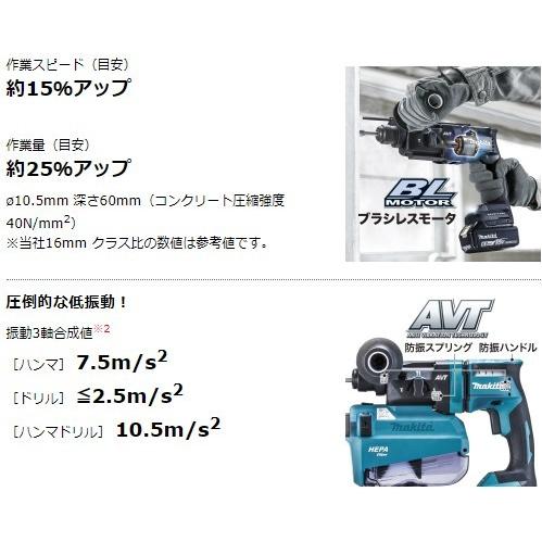 マキタ HR181DRGX 18mm充電式ハンマドリル バッテリBL1460B×2本・充電 