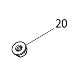 マキタ 251514-4 ツバ付6角ボルトM8(左ネジ) (部品/アクセサリー類