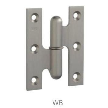 丸喜金属 B-765 フランス丁番 サテンシルバー (旧WB色) 100 左勝手
