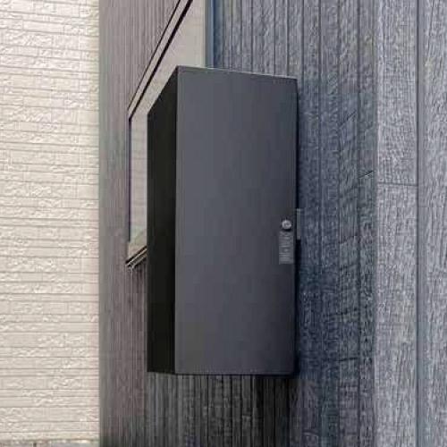 森田アルミ BAKO (バコ) 電気メーターカバー ブラック DMC46-BK ※直送