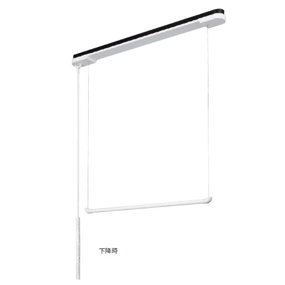 キョーワナスタ KS-NRP023-12WBKW 屋内物干 AirBar エアバー 天井取付タイプ　ヒモ色：ホワイト