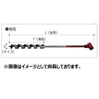大西工業 No.5 短捻リングオーガー(ハンドル付) サイズ：21mm : 家