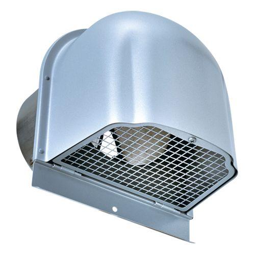 西邦工業 SEIHO CFNC150S 外壁用ステンレス製換気口 (逆風防止・ダンパー付) 深型フード・金網型3メッシュ 下部開閉タイプ 逆風防止ダンパー付
