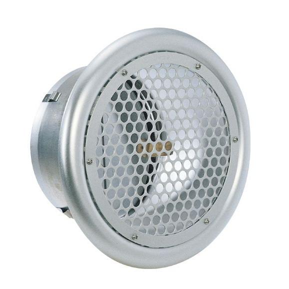 西邦工業 SEIHO SPD300C 外壁用アルミ製換気口 (フラットグリル) 丸パンチング型 8Φ×PITCH10 防火ダンパー付 ※直送/代引不可/沖縄・離島配送不可