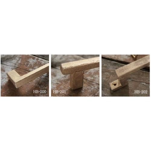 白熊印 新品 未使用 真鍮 取手 HB-200 ハンドル 鋳肌素地 2個 www