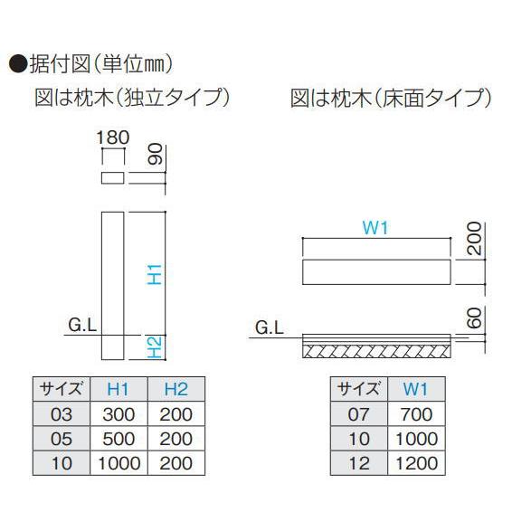 四国化成 EXS-MGY12BR コンクリート枕木 床面タイプ W200×L1200 四国化成 EXS-MGY12BR コンクリート枕木 床面タイプ W200×L1200