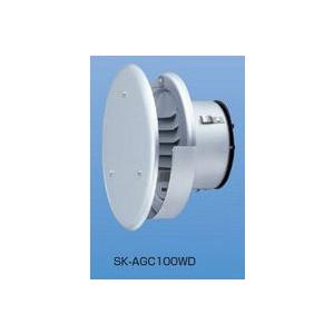 新協和 丸型風防ガラリ (防火ダンパー付) SK-AGC150WD　アルミ製　水切付 神栄ホームクリエイト