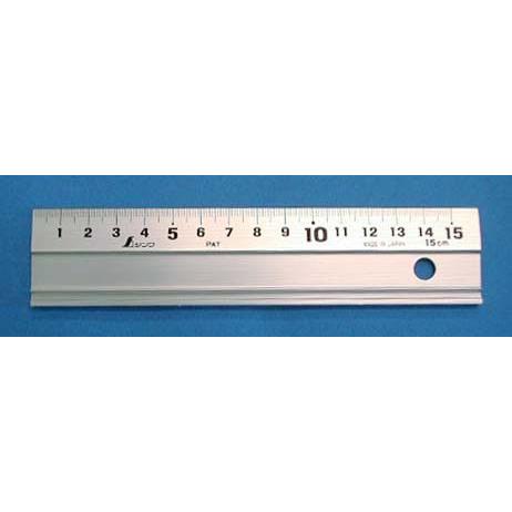 シンワ測定 65498 アルミ直尺 アル助15cm スベリ止なし : 家ファン