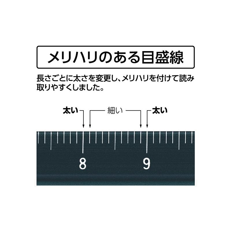 シンワ測定 74977 アルミ三角スケール B−15 15cm 建築士用 ブラック｜iefan｜03