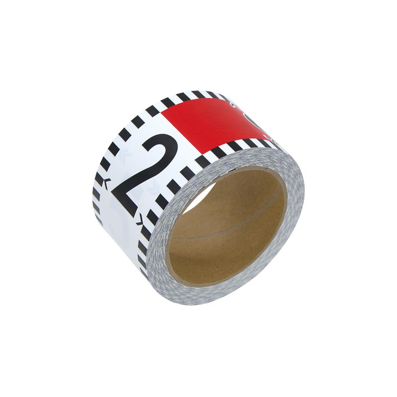 Maya様白一枚 シンワ測定 78196 貼付ロッド 合成紙製60mm×26m赤白20cm間隔 目盛数字