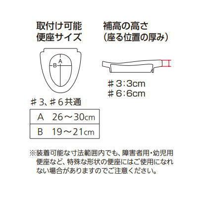 パナソニック 補高便座やわらか ＃6（6cm） VALSHBY6 ※直送／個人宅不可／代引不可の画像