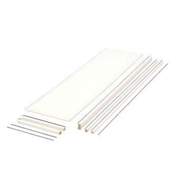 南海プライウッド 枕棚セット Cシリーズ シェルホワイト MC-MLW6-A 450