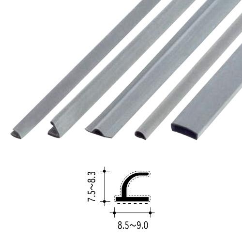 ピンチブロック #7-R グレー 2m 植毛加工ピンチブロック 1本 ※直送/代