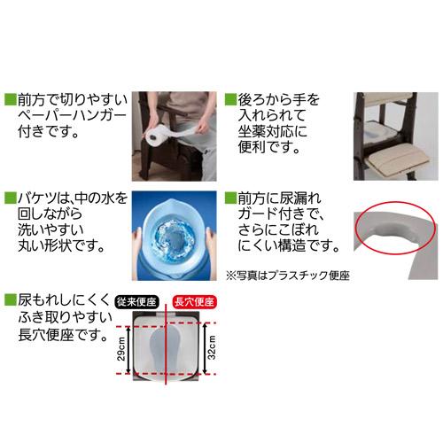 パナソニック 家具調トイレ〈座楽〉コンパクト プラスチック便座 PN-L23206 1台 ※直送／個人宅不可／代引不可の画像