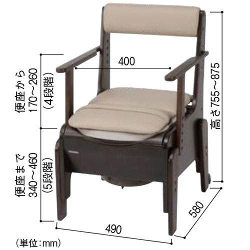 パナソニック 家具調トイレ〈座楽〉コンパクト あたたか便座 PN-L23208 1台 ※直送／個人宅不可／代引不可の画像