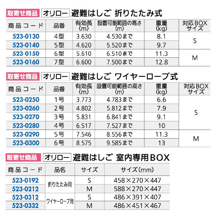 オリロー 避難はしご 折たたみ式 4型(金属製) 1台 : 家ファン! Yahoo