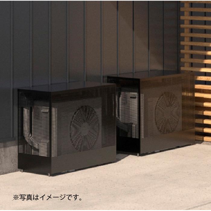エアコン室外機カバー　アルマックス製　ブラック アルメタックス ALHIDE エアコン室外機カバー本体 M ブラック XZ1004A1