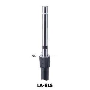 サンポール リフター 車止めポール 上下式 LA-8LS φ76.3 スプリング付き(交換用本体のみ) ※直送/代引不可/沖縄・離島配送不可