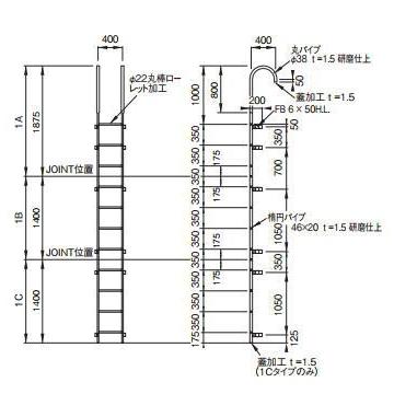 杉田エース PSステップ 1B 241-792 ※直送/代引不可/沖縄・離島配送不可