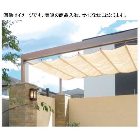 タカショー - (79802500) 縄索式開閉影法師（間口開閉） ひな型／あずま屋車寄せ用 2間6尺 沙子石ころ ※直送／人間宅不可