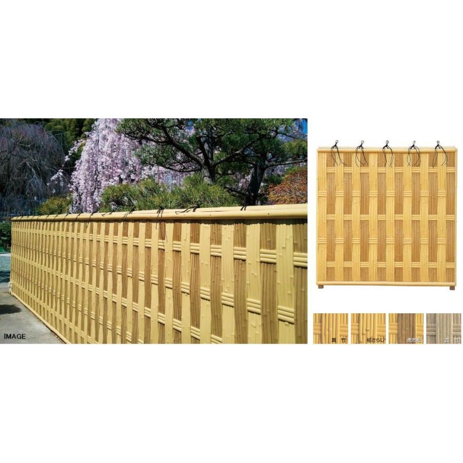 タカショー エバー26型セット 60角ブロンズ柱 追加1800 （片面） 古竹 ※直送／個人宅不可