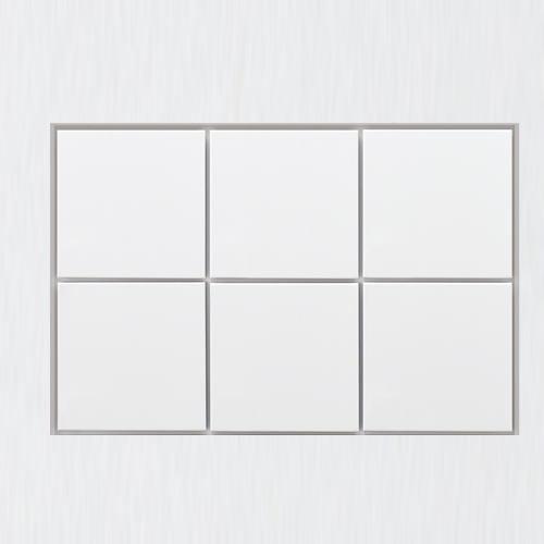 ユニオン OAS-SNC-01-3-2 パーソナルボックス 6ボックス(横) スチール：ポーラルホワイト 1台 ※直送/代引不可/沖縄・離島配送不可