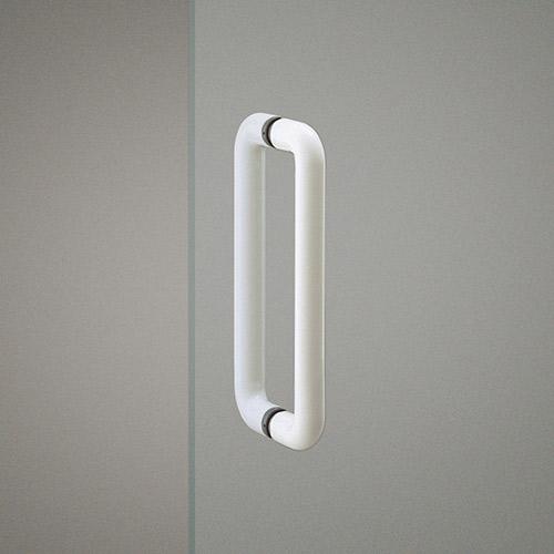 ユニオン ドアハンドル G500-53-076-L300 アクリル ホワイト L300 1セット（内外) :union-4mr-043:家 ...