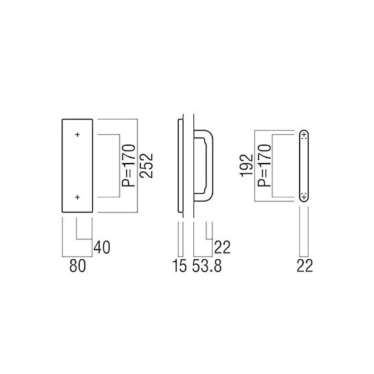 ユニオン（UNION） ドアハンドル T6012-58-076 ABS ホワイト 1セット