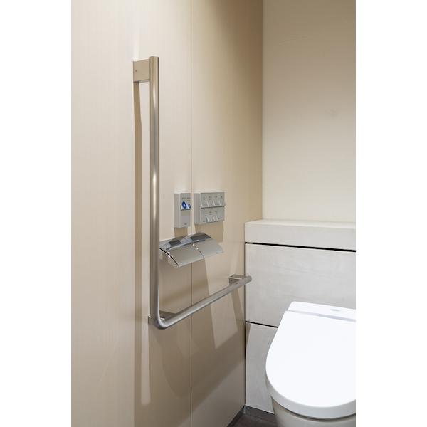 ユニオン OAS-HB-202-SHL-L 手すり HBシリーズ 左仕様 ステンレス ヘアライン 800×82×700 1台 ※直送_4