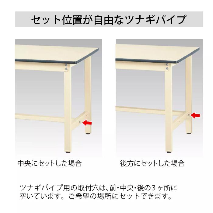 山金工業 SWPH-1890-2 1800×900×900 アイボリー 組立式 ワークテーブル 300シリーズ (固定式) SWPH18902 ヤマテック_2