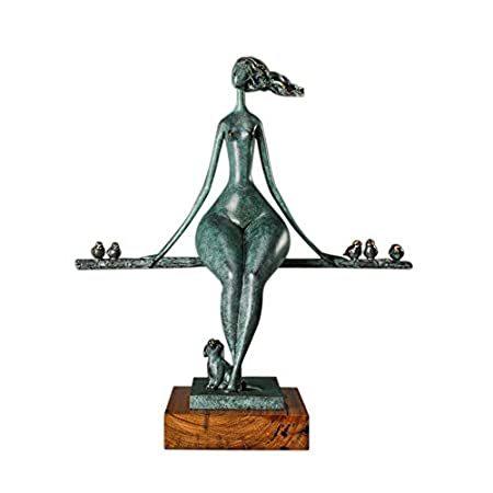 新作モデル 【並行輸入品】 Toperkin 青銅色の女性像抽象彫刻家の装飾金属の置物 彫刻