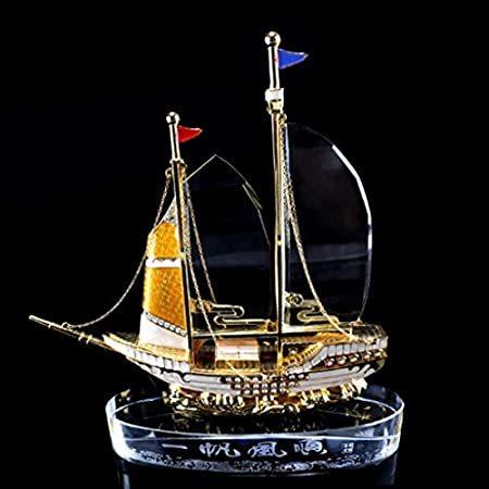 【並行輸入品】 KEER Crystal Sailboat Model, Alloy Sailboat (Sailboat 3) 船、ボート