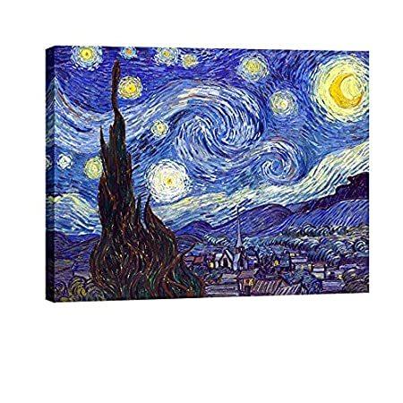 並行輸入品 Pyradecor 星月夜 ヴァン ゴッホ 油絵 複製キャンバスプリント 抽象風景画 キャンバス壁アート ホーム オフィス ベッドルーム デコレーショ アートレプリカ Www Prosercofam Com