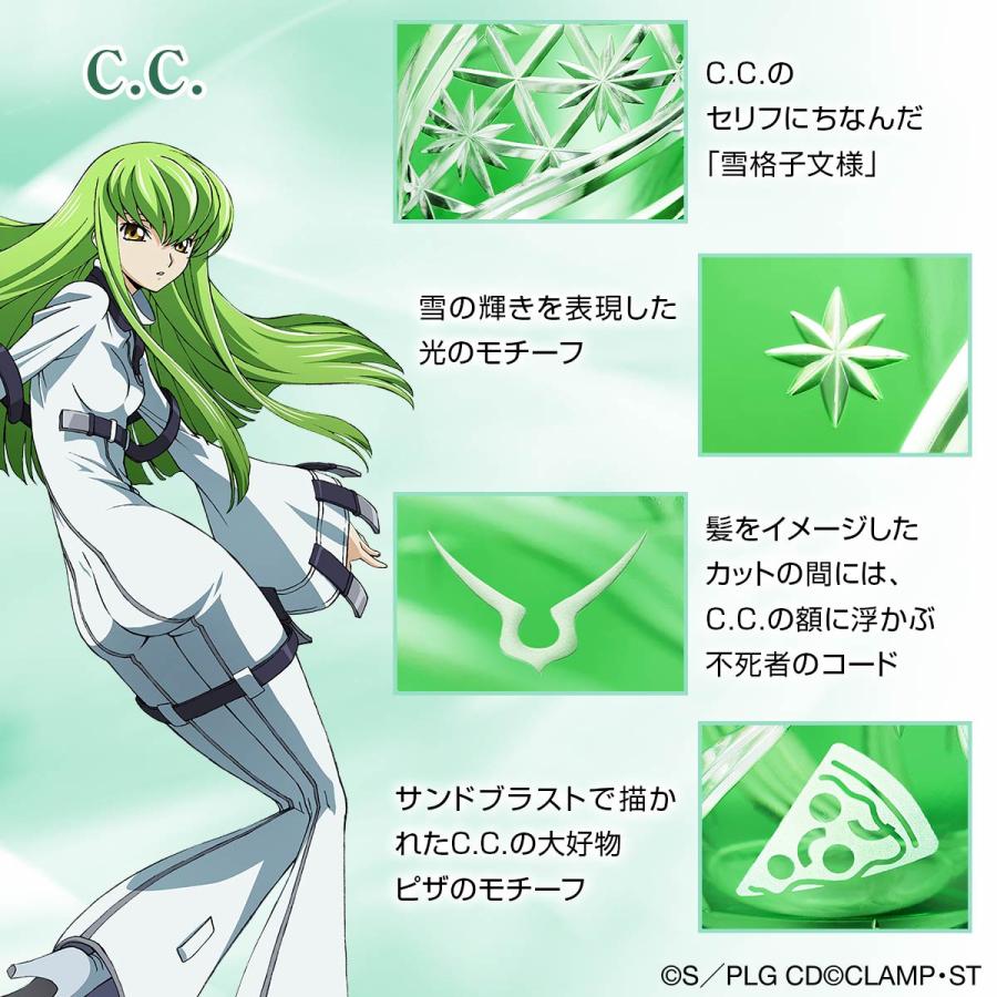 コードギアス 反逆のルルーシュ 江戸切子グラス プレミコ ルルーシュ