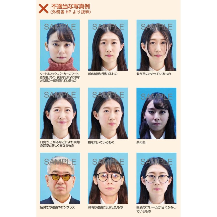 証明写真3サイズ 15枚セット 履歴書 免許証 パスポート マイナンバー