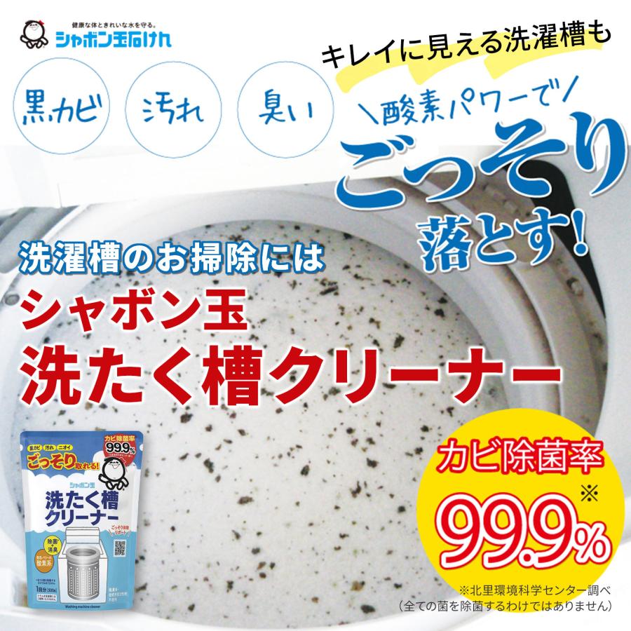 洗たく槽クリーナー 500g(1回分) 3個セット 酵素系 洗濯槽 掃除 カビ
