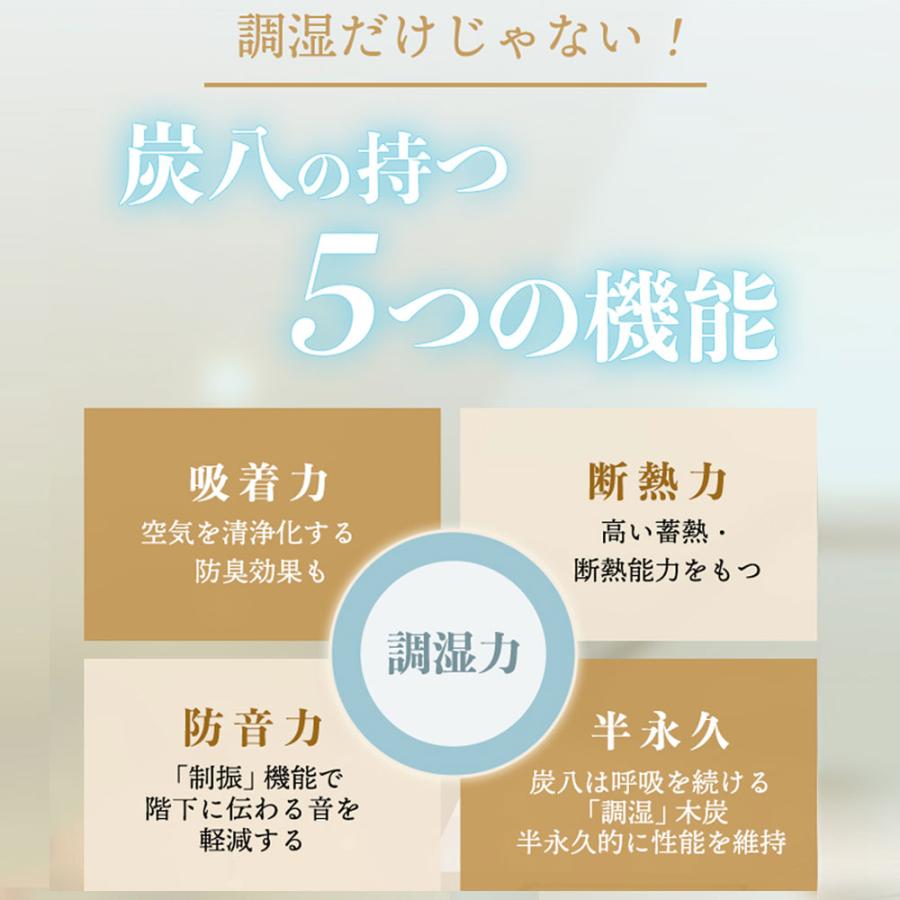 出雲屋炭八 炭八 床下用 12l 8袋 約1.3畳 床下乾燥剤 床下調湿剤 床下