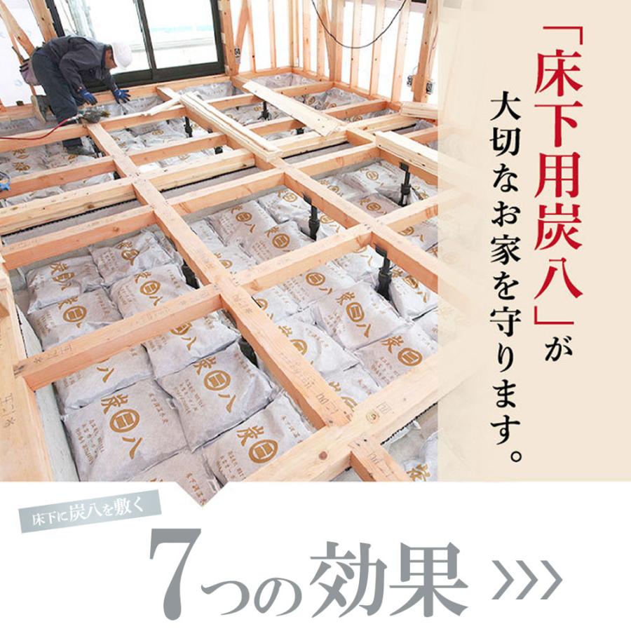 出雲屋炭八 炭八 床下用 12l 1袋 床下乾燥剤 床下調湿剤 床下調湿材 炭
