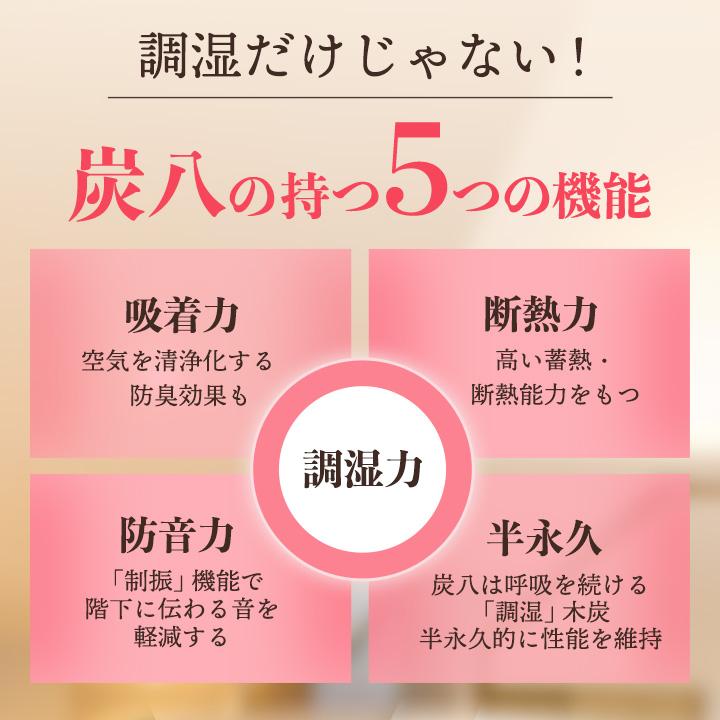 炭八 セット 8L 3袋 炭はち 除湿剤 乾燥剤 湿気取り 湿気とり 除湿 炭 出雲屋炭八 出雲カーボン 半永久 繰り返し｜iekarari｜09