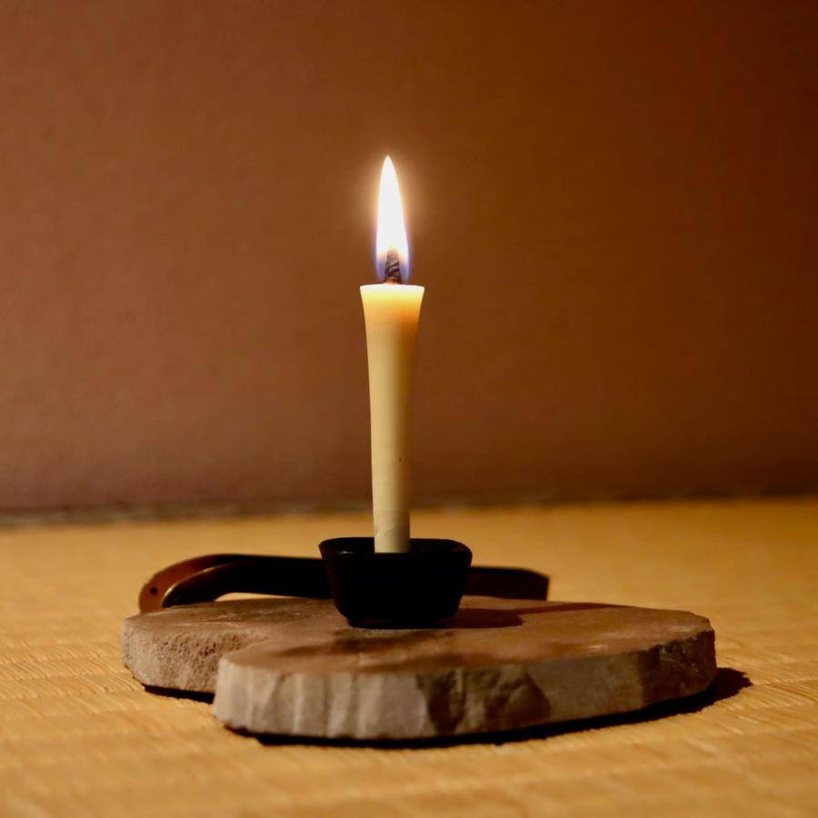 手燭一対　　茶道具　　和蝋燭 手燭 (一対)／和ろうそく※オプション選択で価格が変わります