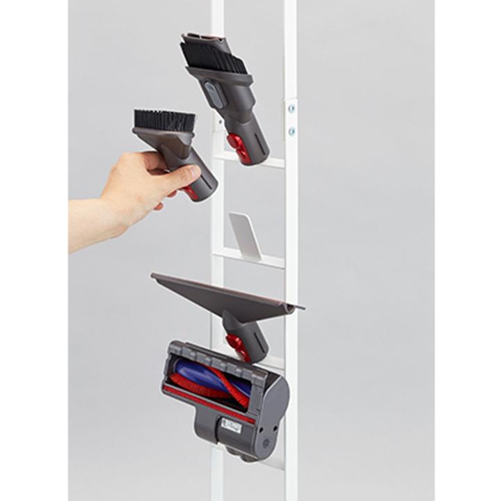 山*P様 【即使用可】【dyson】コードレス掃除機本体＋アタッチメント＋スタン 山崎実業 掃除機スタンド 掃除機 スタンド 収納 コードレス ダイソン