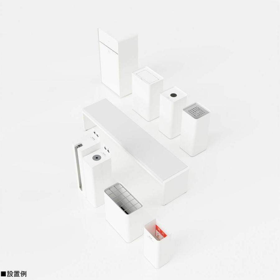 Mseries 傘袋回収器R 白 黒 屋内 スチール ミヅシマ工業 エムシリーズ 傘袋300枚回収の画像