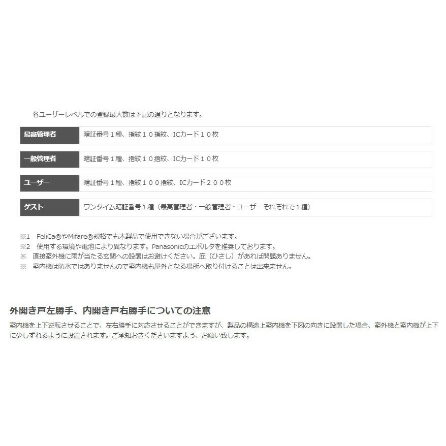 (売れてます）EPIC Flassa5D フラッサ スマートロック 電子錠 月額不要 暗証番号 指紋認証 ICカード リモコン Wifi オートロックEPJP-FL5D｜ienakaoutdoor｜07