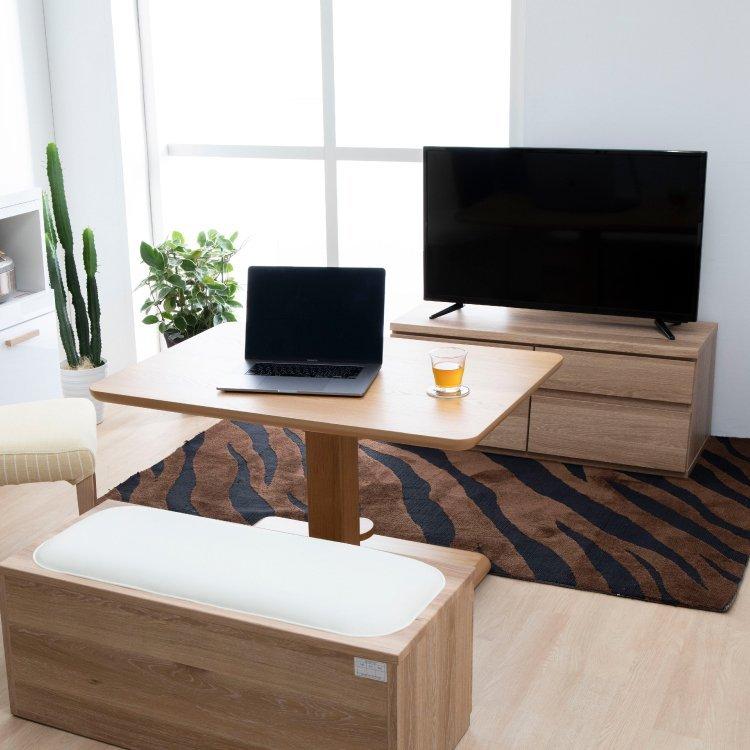 チェスト MYチェスト 収納家具 奥行42cm タンス 引き出し 二段 おしゃれ 完成品 北欧 木目 木製 ローチェスト 幅100cm 大容量 オーク リビング 寝室 組立不要の画像