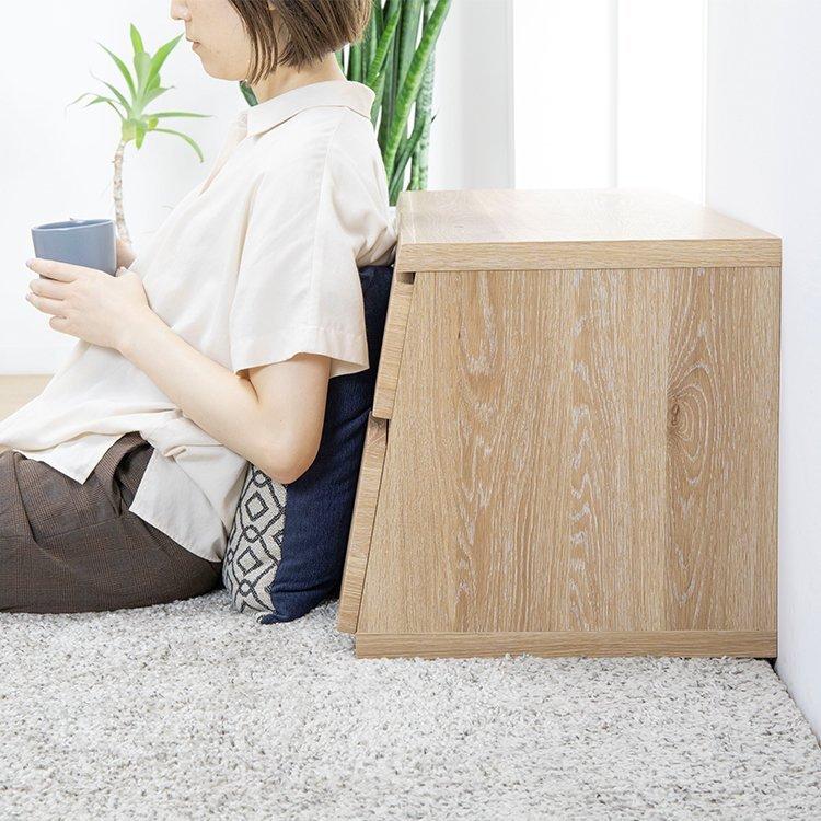 チェスト MYチェスト 収納家具 奥行42cm タンス 引き出し 二段 おしゃれ 完成品 北欧 木目 木製 ローチェスト 幅100cm 大容量 オーク リビング 寝室 組立不要の画像