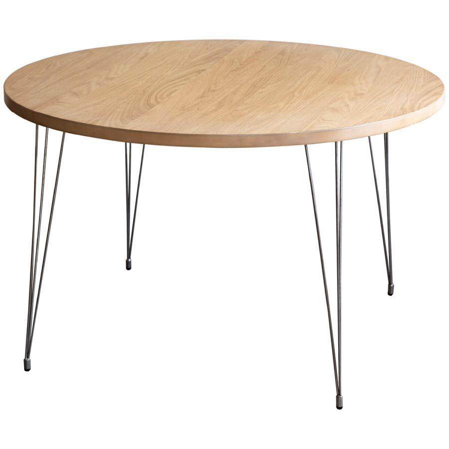 シギヤマ家具工業 ダイニングテーブル 丸 (脚：ステンレス) 4人掛け