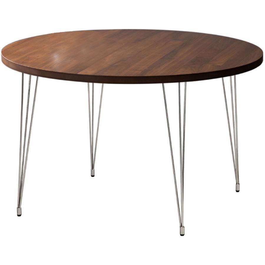 シギヤマ家具工業 ダイニングテーブル 丸 (脚：ステンレス) 4人掛け