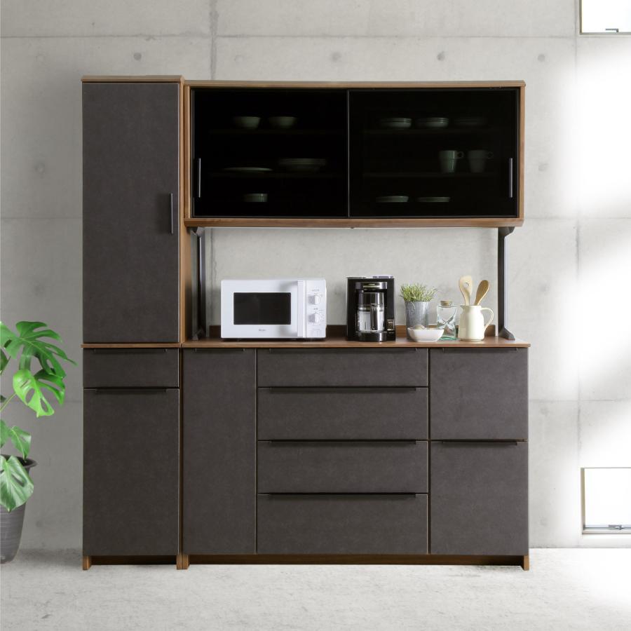 シギヤマ家具工業 キッチンボード レンジ台 食器棚 収納 幅140cm 奥行 